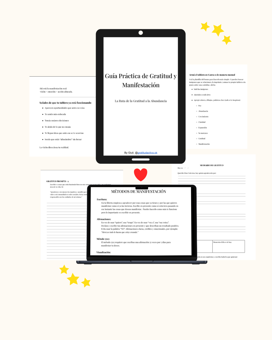 EBOOK GUÍA PRÁCTICA DE GRATITUD Y MANIFESTACIÓN + 14 BONUS EXTRAS